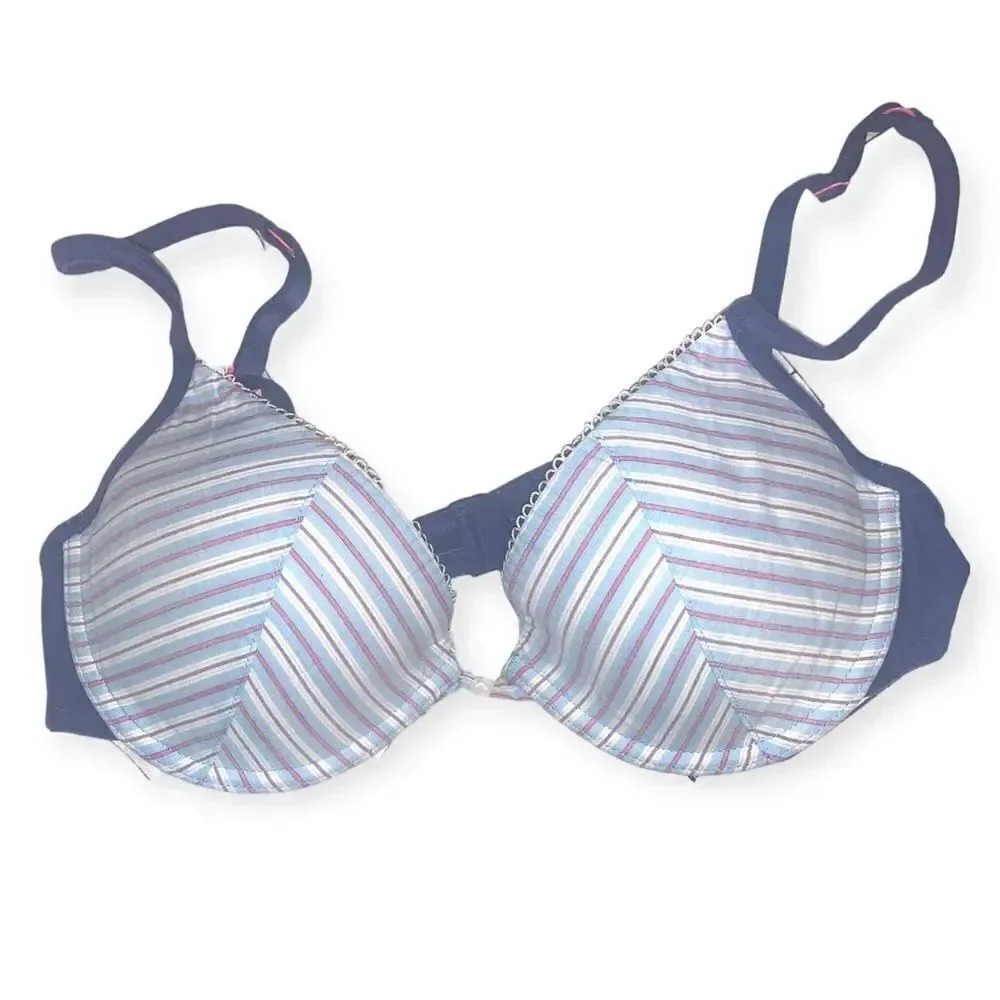 Xhilaration stripe Y2k push up bra